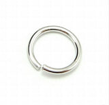 100pcs Sterling Silver Jump Rings 7x0.7mm Finding