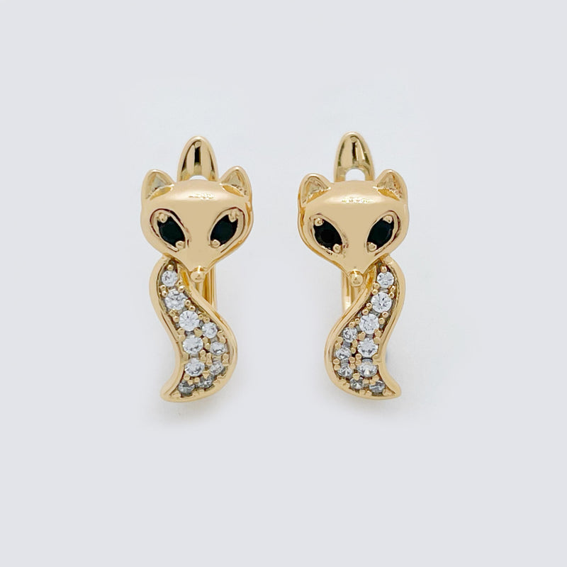 Arrival Women 18K Rose Gold Filled Fox Stud Earrings
