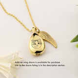 Teardrop Pet Portrait Urn Necklace for Ashes Cremation Dog Cremation Urn