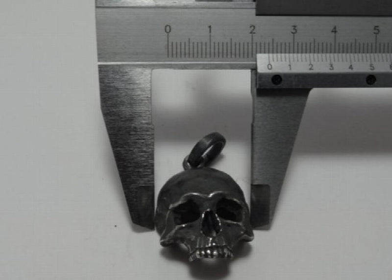 Skull Pendant Necklace Stainless Steel Mens Punk Biker Jewelry
