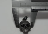 Skull Pendant Necklace Stainless Steel Mens Punk Biker Jewelry