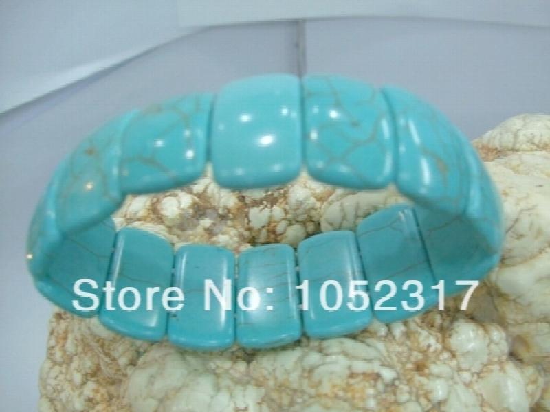 Howlite Stone Bracelet Elasticity Adjustable Unisex Gift