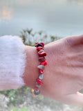Scorpio Women Bracelet Rhodonite, Coral Stone, Opal Stone, Citrine,Amethyst
