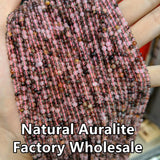 Auralite Faceted Beads 3mm Rutile Quartz Loose Beads for Jewelry Making