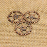 (50 pcs) 25mm Vintage Metal Alloy Gear Charm Jewelry Findings