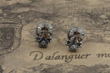 925 Silver Crystal Skull Retro Style