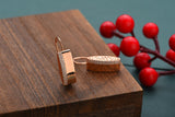 Aomigc Long 585 Rose Natural Zircon Earrings