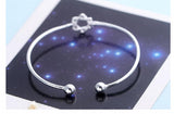 925 Silver Adjustable Charm Bracelet Wedding Gift