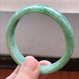 Zheru Jewelry Natural Myanmar Jade 54-62mm Princess Bracelet