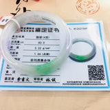Natural Jadeite Bracelet Ice Bottom Purple Green 54-62mm