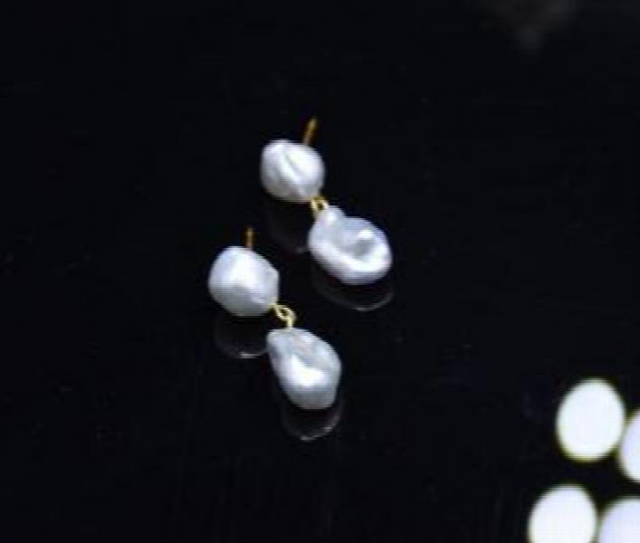 Baroque Keshi Stud Earrings Classic Women Gift Fine Jewelry