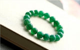 Green Agate Bead Bracelet for Couples
