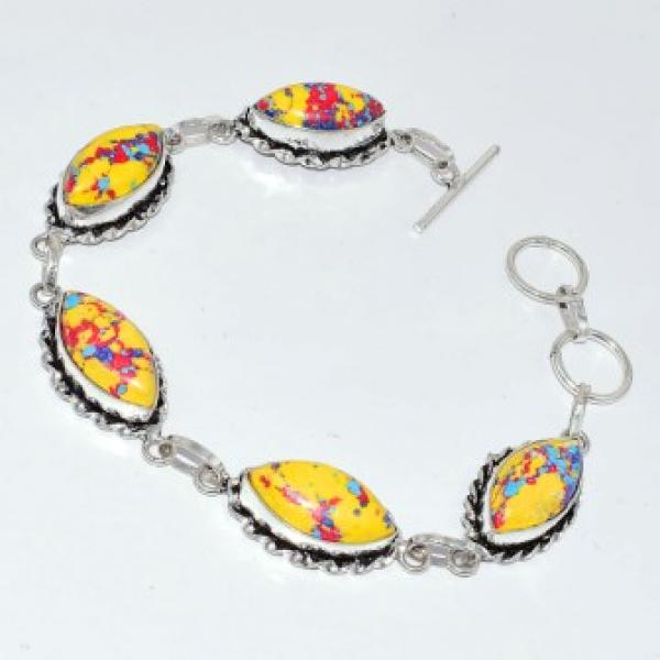 Mosaic Jaspers Bracelet 23.7 cm B3261