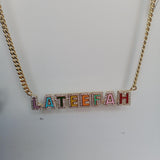 Lateefah Dripping Oil Colorful Necklace Personalized Gift