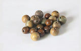 10PCS Natural Sandalwood Loose Beads DIY Jewelry Making Buddhism Accessory
