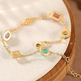 Strawberry Quartz Amazonite Goddess Bracelet