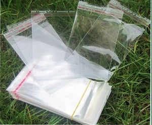 1000 PCS 4x6cm Self Adhesive Clear Jewelry Gift Bag
