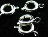 100pcs Silver Round Clasps 9*6mm for Charms Bracelets P1803