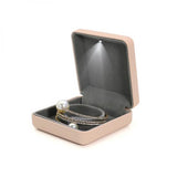 LED Light Bracelet Box Wedding Pendant Jewelry Gift Display