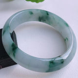 Natural Burma Jade 54-62mm Princess Bracelet for Mom/Girlfriend