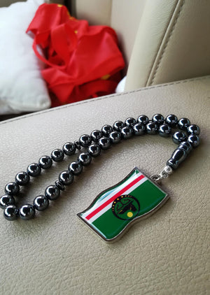 Chechen Flag Tasbih Prayer Beads Necklace Bracelet