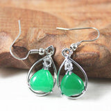 Malay Jade Pendant Earrings