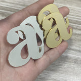 Custom Name Heart Stud Earrings Stainless Steel Plated Personalized Jewelry