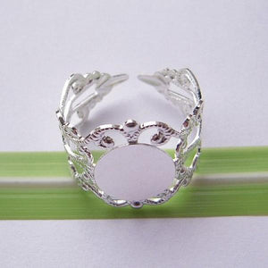 Adjustable 8mm Ring Base for Women Rings Making DIY Ring Blanks