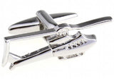 Lepton Classic Aircraft Styling Cufflinks Men's - Silver Plane Cuff Link