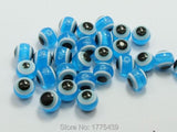 1000pcs Royal Blue/sky Acrylic Kabbalah Evil Eye Ball Beads 8mm