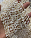 100% Natural Freshwater Pearl Irregular Rice Shape Beads 2.5-3mm