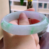 Zheru Jade Bracelet 54mm-62mm Green Princess Jewelry for Girlfriend