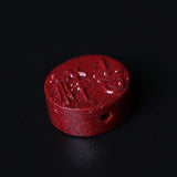 5A Natural Cinnabar Lucky Fortune Zinnober Vermilion Single Bead
