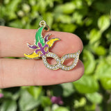 Mardi Gras Charms Mask Bracelet Pendant - Jewelry Making Accessories