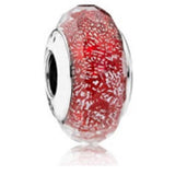 925 Silver Glass Beads Stars String Bracelet
