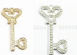 10pcs/lot Key Rhinestone Pendants 55x30mm