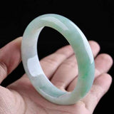 Natural Burmese Jade Light Green 54-64mm bracelet