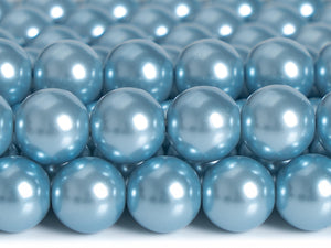 Natural Light Shell Pearl Loose Beads Smooth Round 4/6/8/10mm