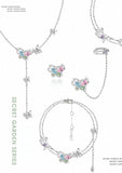 Colorful Zircon Butterfly Earrings for Women Girl Gift