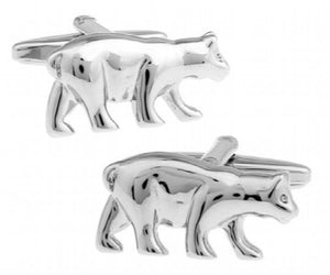 Lovely Polar Bear Cufflinks Copper Material
