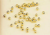 18K Yellow Gold Beads Pendant for Women 3mm & 4mm