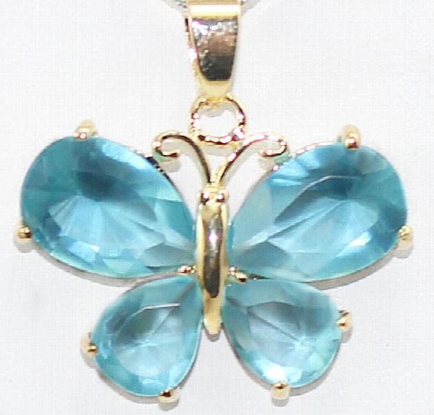 Stunning Crystal Butterfly Pendant Necklace