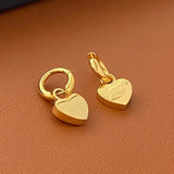 Heart Silver Chains Earring Necklace Set for Woman