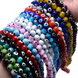 48-96Pcs Multicolor Evil Eye Lampwork Glass Beads for Jewelry Making