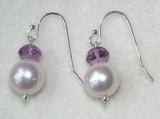 Amethyst Sterling Silver Dangle Earrings