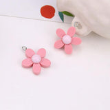 Spring Flowers Charms Resin Acrylic DIY Pendants