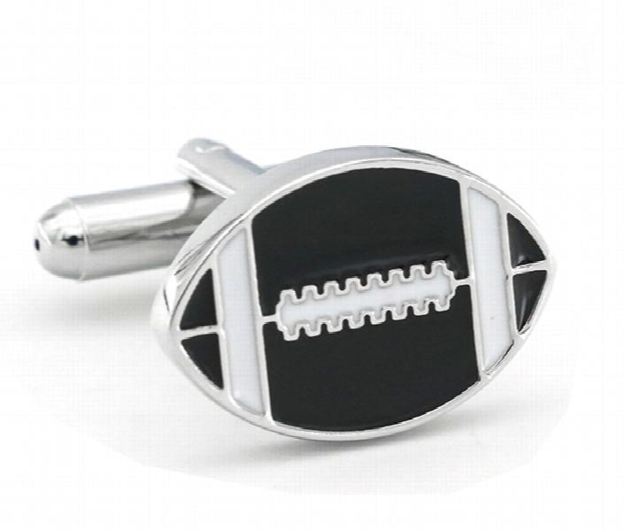 iGame Arrival Football Cuff Links Rugby Player Men's Brass Cufflinks