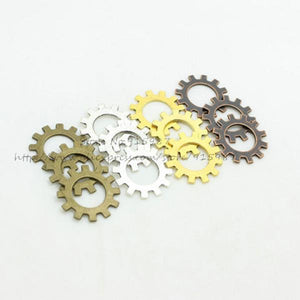 40pcs Steampunk Gears Jewelry Charms 25mm