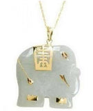 NATURAL Elephant Pendant Necklace