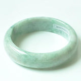 Zheru Natural Burmese Jadeite 54-64mm Light Green Bracelet